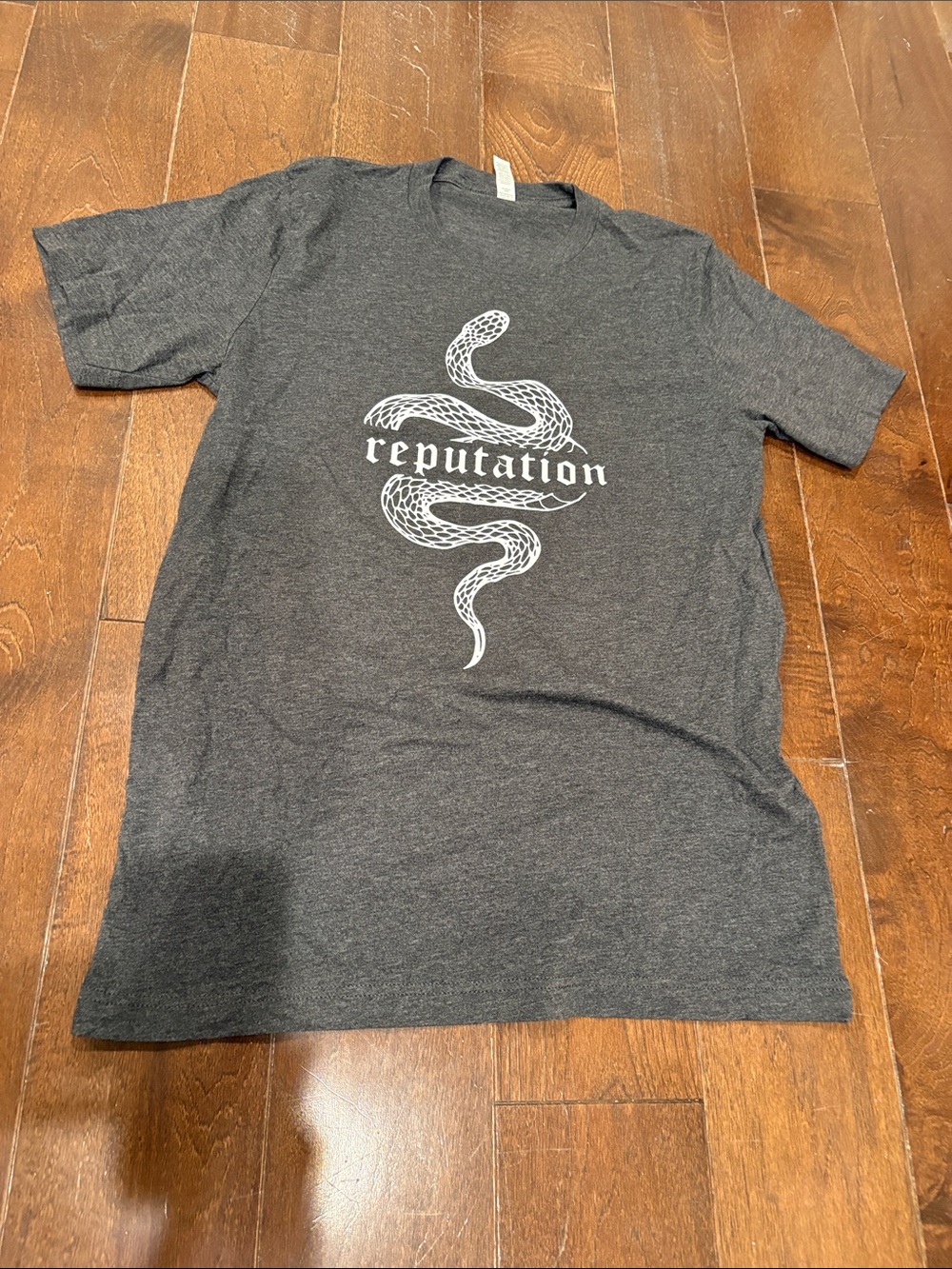Taylor Swift Reputation Snake Graphic Tee - Charcoal Gray